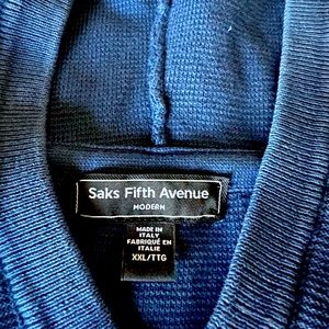 Saks fifth avenue blue hoodie XXL